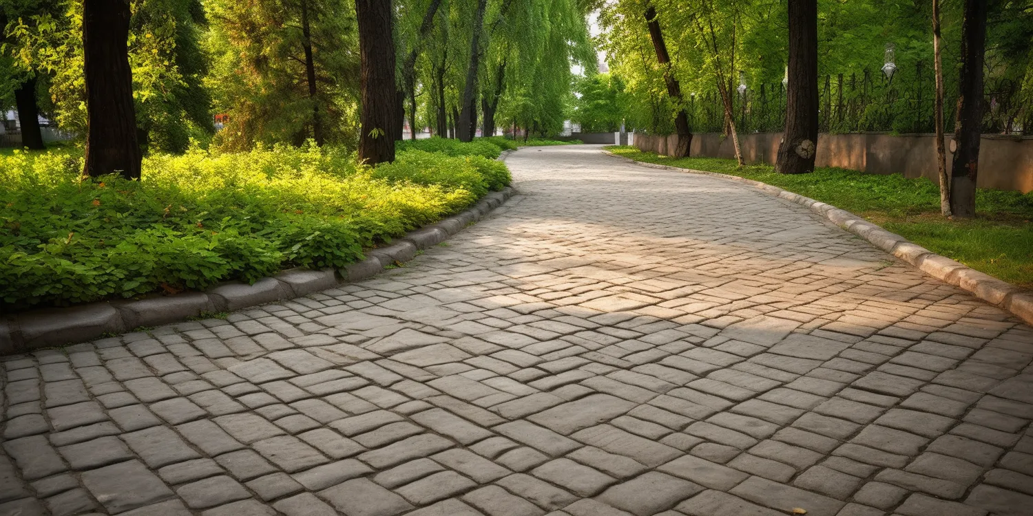 Podjazd do domu z kostki brukowej